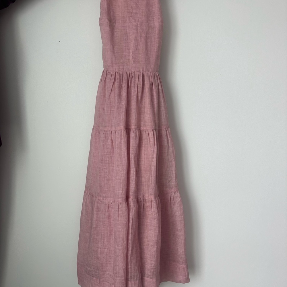 Elegant Pink Strappy Dress - Picture 6 of 6